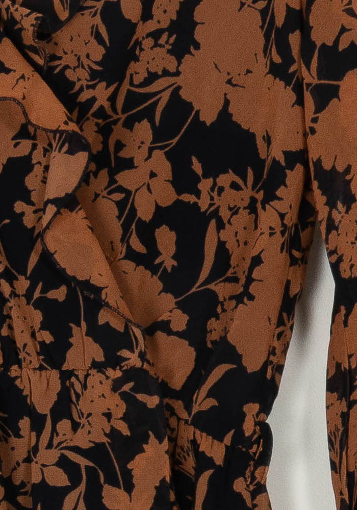 Robe Midi Noire et Marron - Taille S/36 de la marque La Petite Etoile | PARAD118195 - Vendu par Paradigme - Image 3