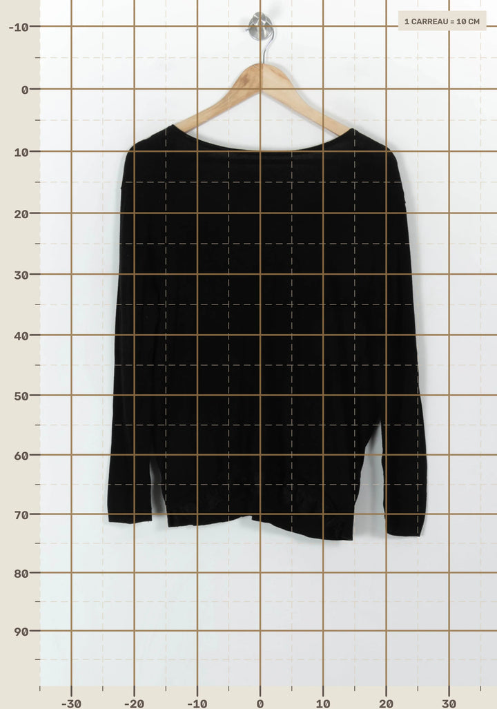 Pull Noir - Taille M/38 de la marque IKKS | PARAD118198 - Vendu par Paradigme - Image 4