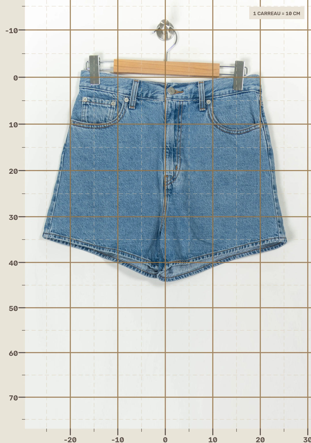 Short en Jean Bleu - Taille L/40 de la marque Levi&