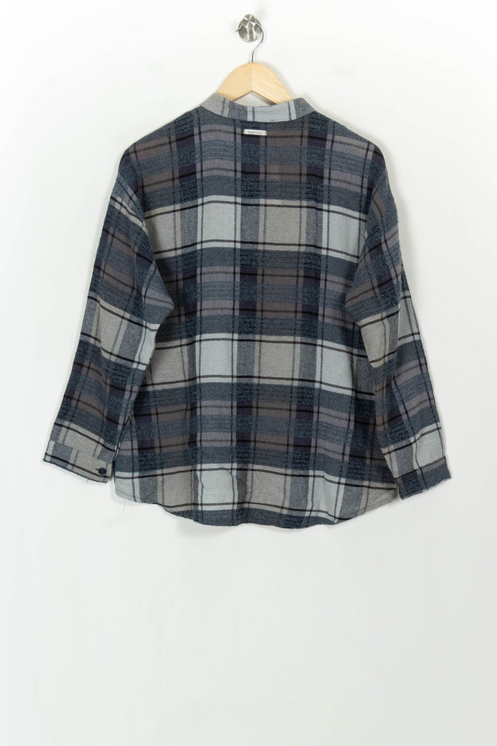 Chemise à Carreaux Grise et Bleue - Taille M/38 de la marque Humility | PARAD118201 - Vendu par Paradigme - Image 5
