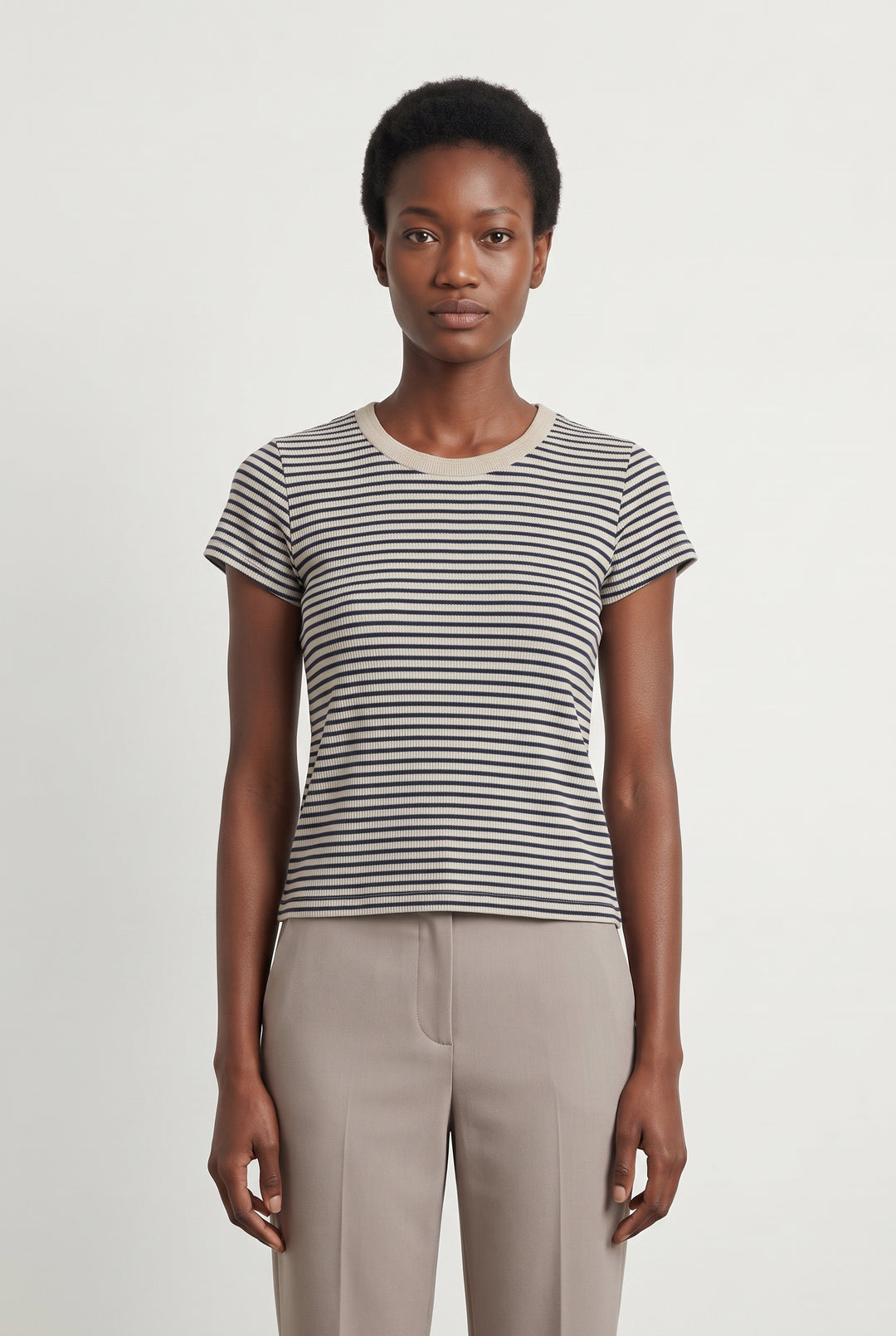 Tee-shirt Rayé Bleu Marine et Blanc - Taille S/36 de la marque Comptoir des Cotonniers | PARAD118202 - Vendu par Paradigme - Image 1