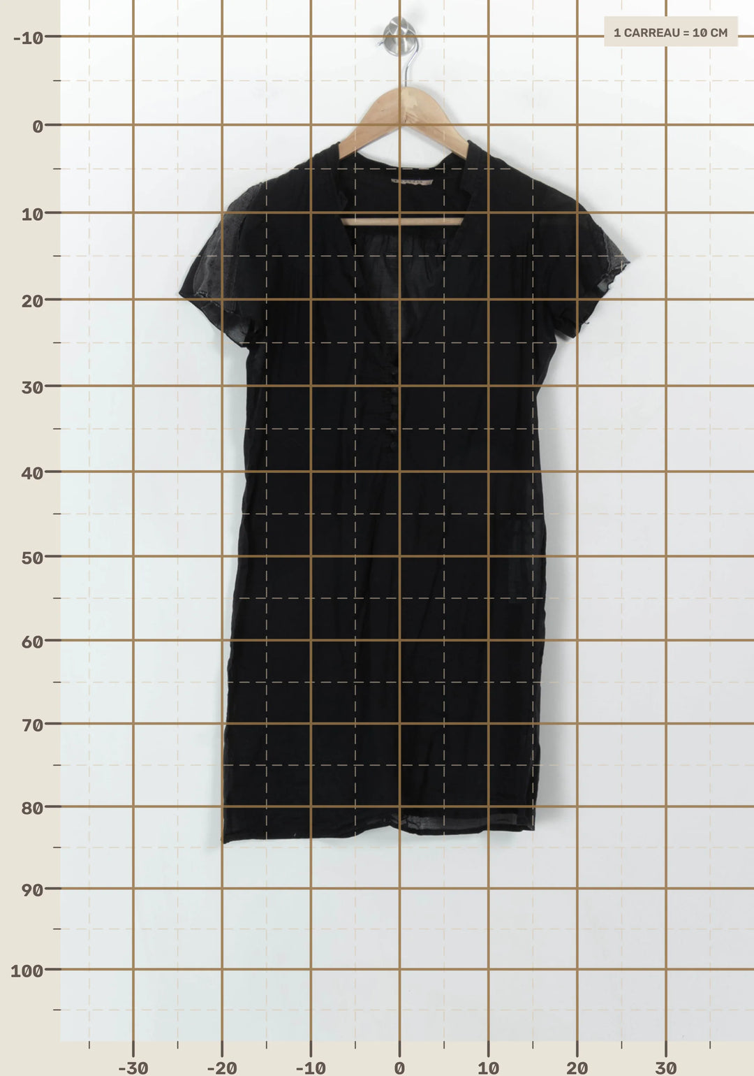 Robe Midi Noire - Taille S/36 de la marque Sandro | PARAD118213 - Vendu par Paradigme - Image 4