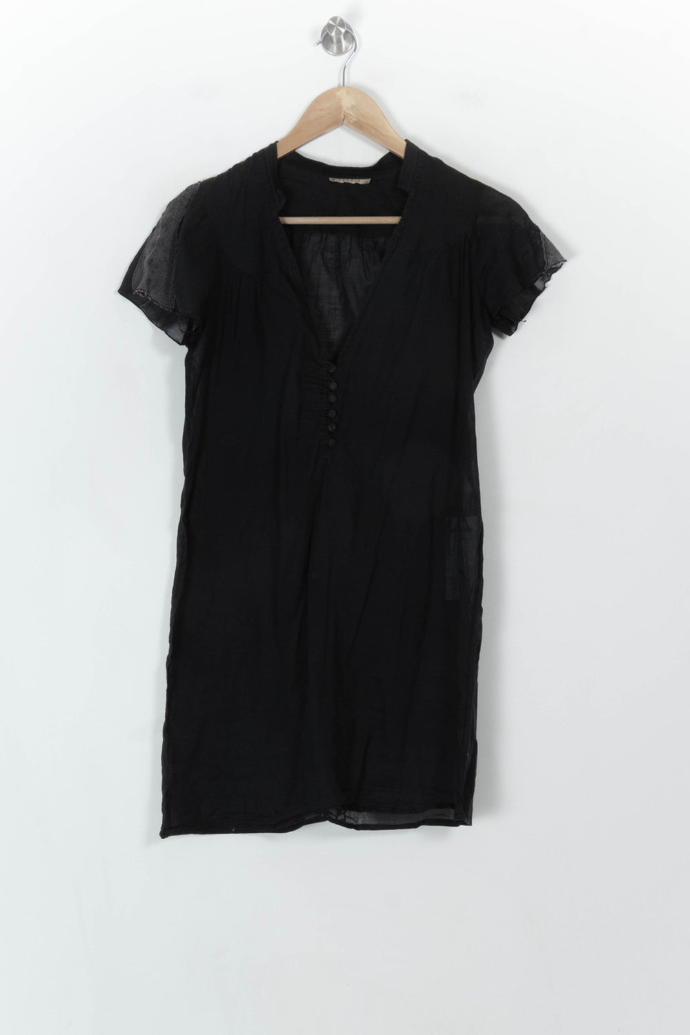 Robe Midi Noire - Taille S/36 de la marque Sandro | PARAD118213 - Vendu par Paradigme - Image 2