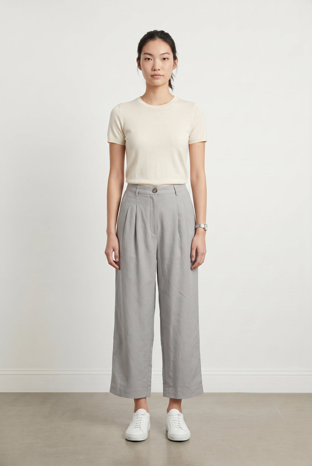 Pantalon Gris - Taille XS/34 de la marque American Vintage | PARAD118216 - Vendu par Paradigme - Image 1