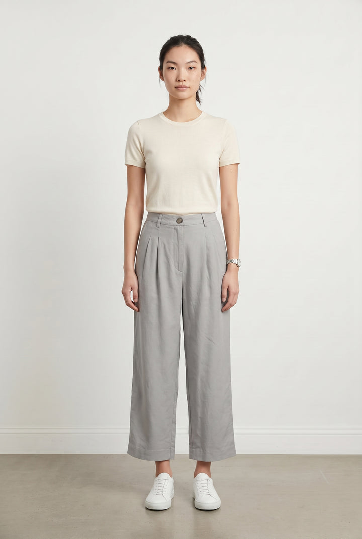 Pantalon Gris - Taille XS/34 de la marque American Vintage | PARAD118216 - Vendu par Paradigme - Image 1