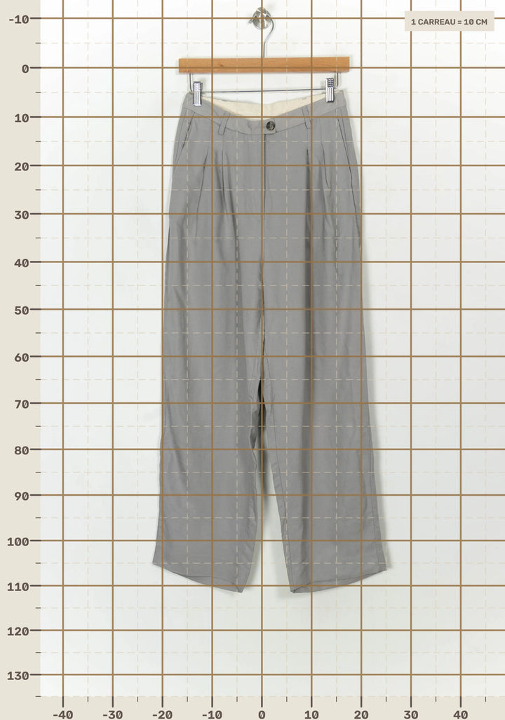 Pantalon Gris - Taille XS/34 de la marque American Vintage | PARAD118216 - Vendu par Paradigme - Image 4