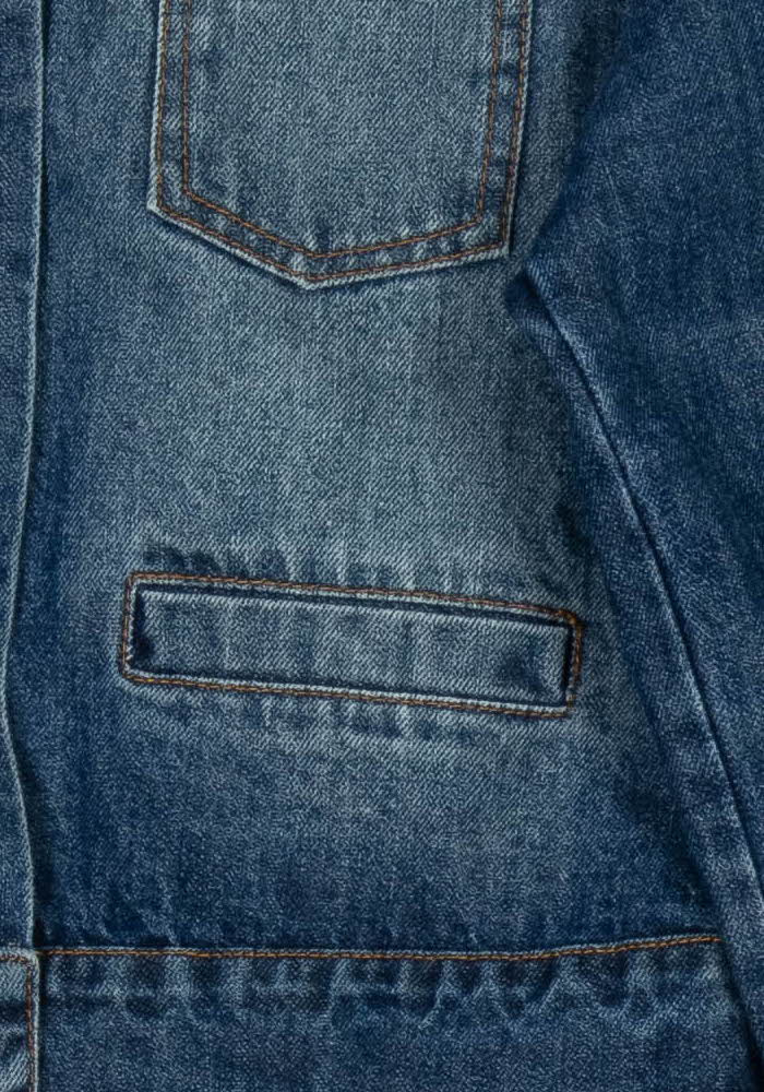 Veste en Jean Bleue - Taille M/38 de la marque La Fée Maraboutée | PARAD118217 - Vendu par Paradigme - Image 3