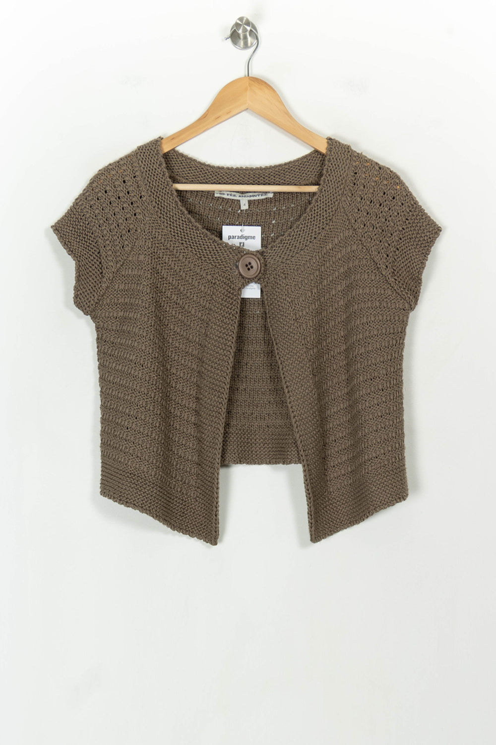 Gilet Beige - Taille XL/42 de la marque La Fée Maraboutée | PARAD118218 - Vendu par Paradigme - Image 2