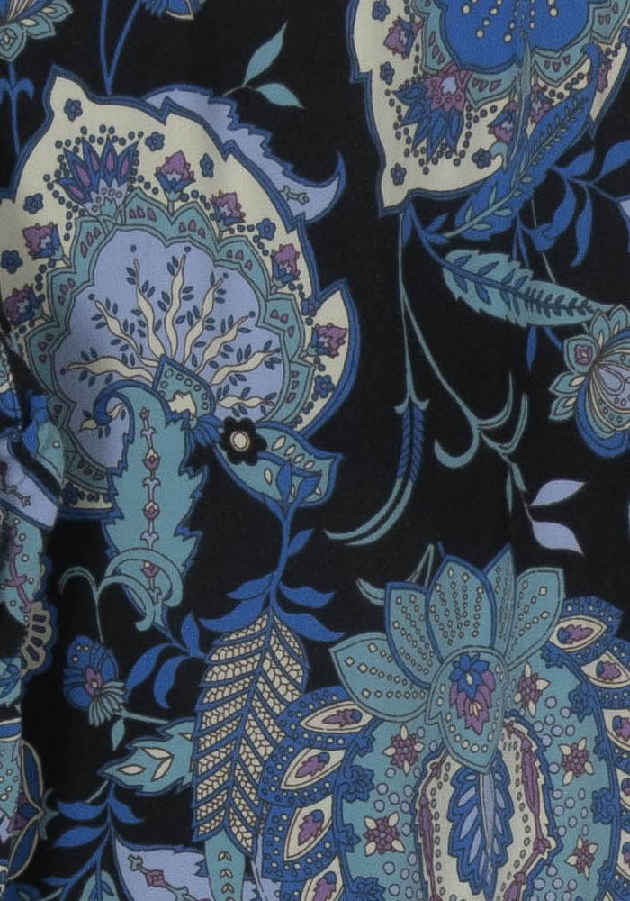 Pantalon Large Bleu et Noir - Taille XL/42 de la marque La Fée Maraboutée | PARAD118221 - Vendu par Paradigme - Image 3