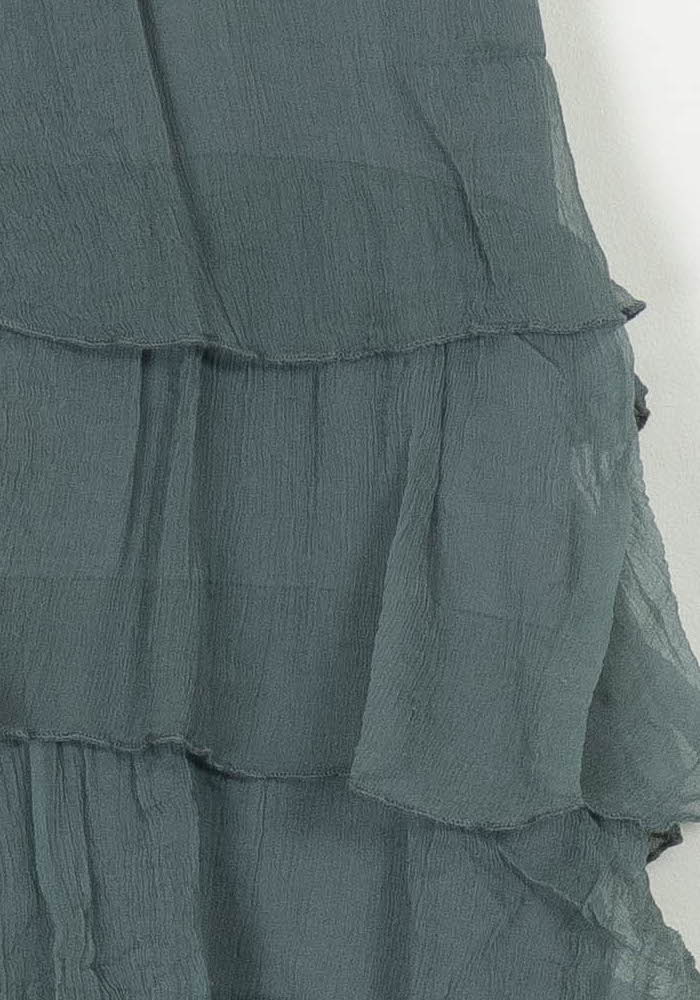 Robe Volantée Bleue - Taille S/36 de la marque La Fée Maraboutée | PARAD118223 - Vendu par Paradigme - Image 3