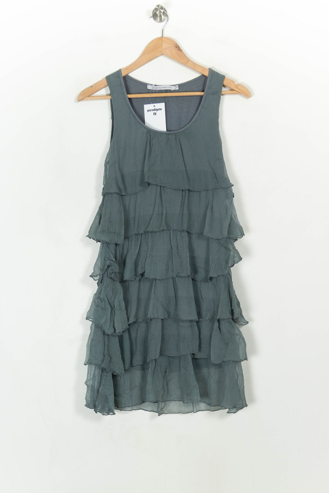 Robe Volantée Bleue - Taille S/36 de la marque La Fée Maraboutée | PARAD118223 - Vendu par Paradigme - Image 2