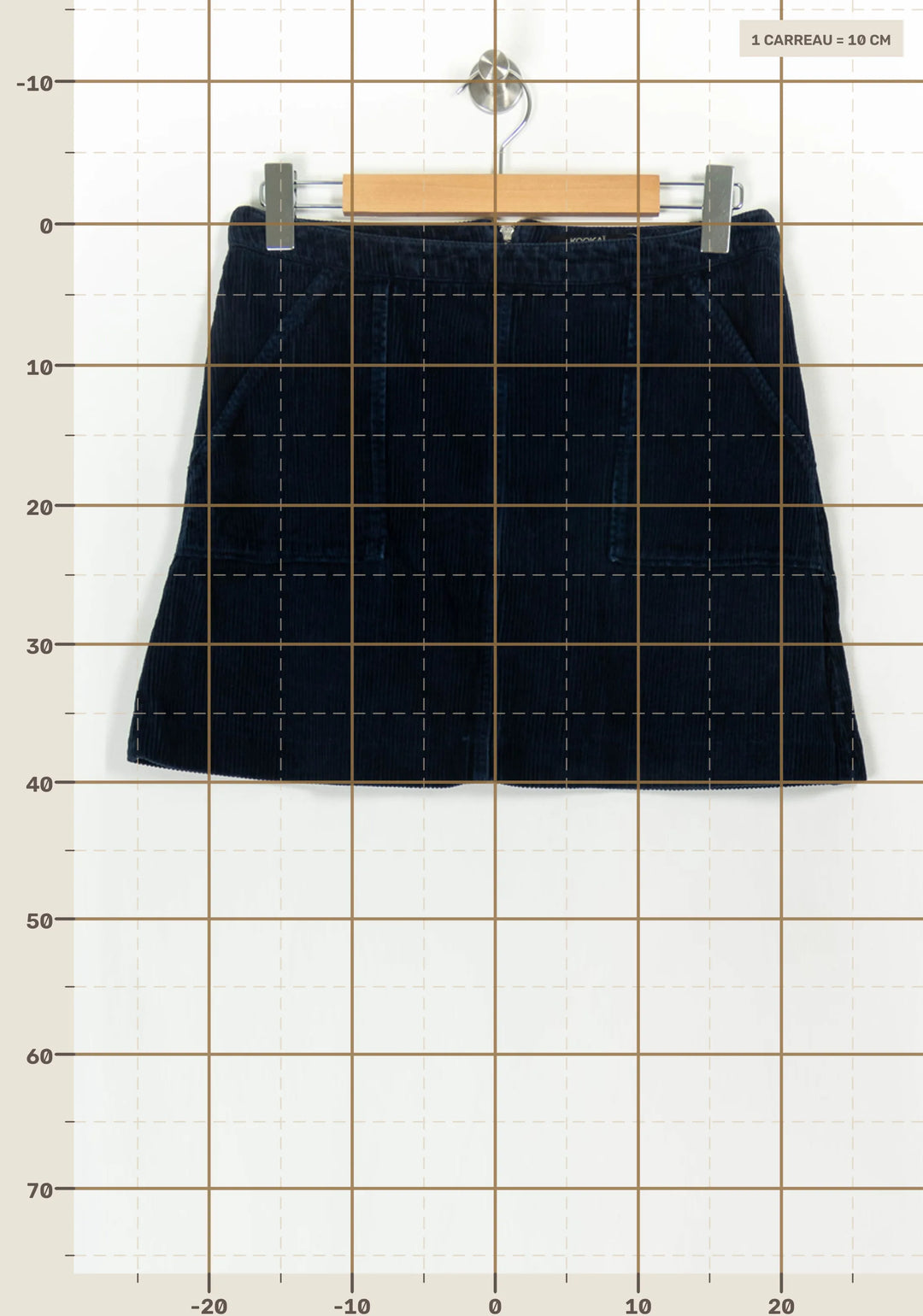 Jupe Courte Bleue - Taille L/40 de la marque Kookai | PARAD118224 - Vendu par Paradigme - Image 4