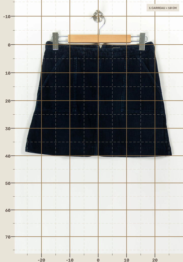 Jupe Courte Bleue - Taille L/40 de la marque Kookai | PARAD118224 - Vendu par Paradigme - Image 4