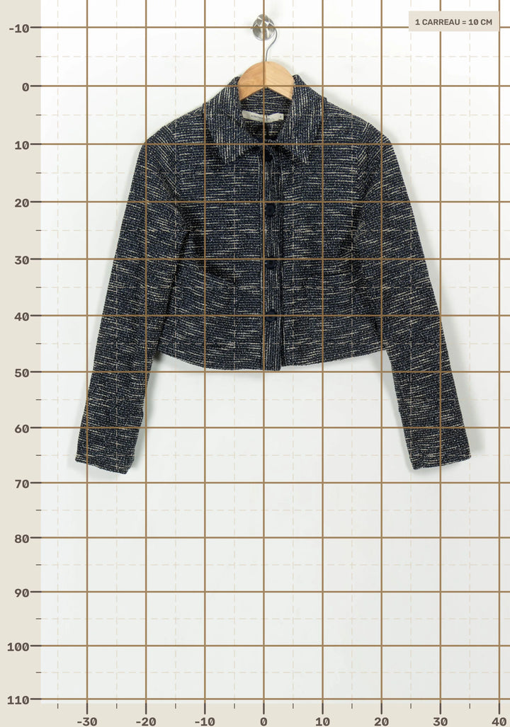 Veste Bleue - Taille S/36 de la marque La Fée Maraboutée | PARAD118229 - Vendu par Paradigme - Image 4