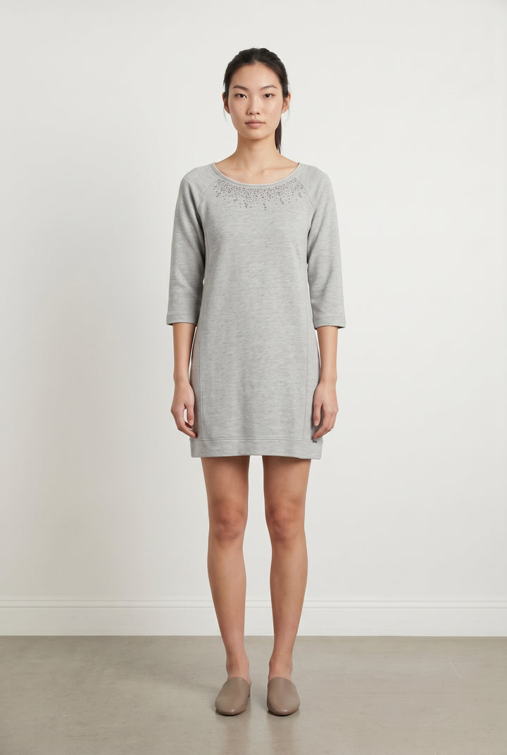 Robe Droite Grise - Taille S/36 de la marque IKKS | PARAD118230 - Vendu par Paradigme - Image 1