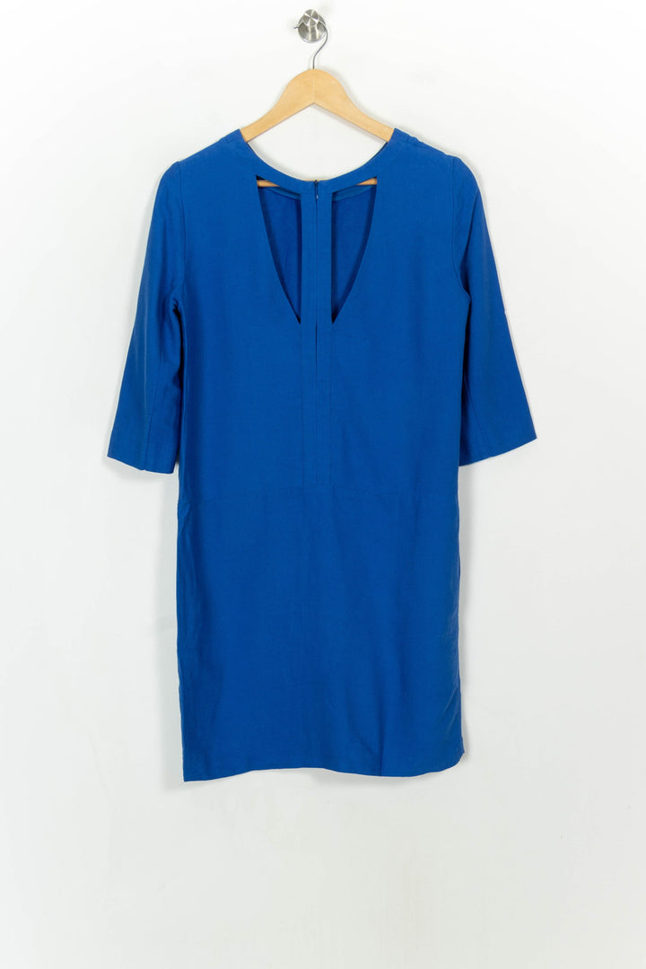 Robe Droite Bleue - Taille M/38 de la marque Sandro | PARAD118233 - Vendu par Paradigme - Image 5