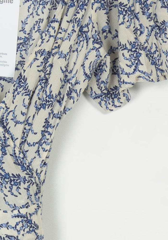 Robe longue bleu et blanc - Taille M/38 de la marque ZAPA | PARAD118235 - Vendu par Paradigme - Image 3