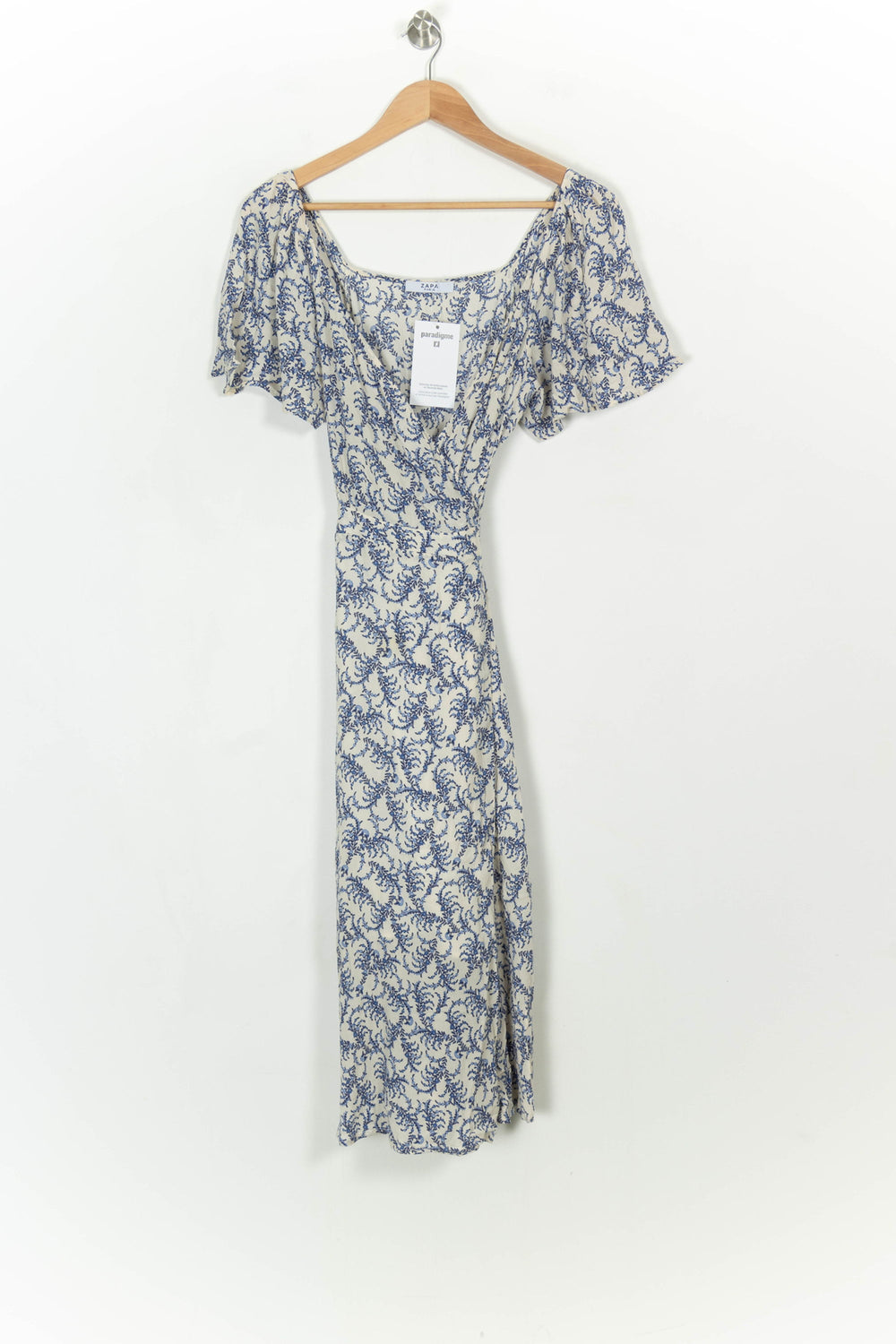 Robe longue bleu et blanc - Taille M/38 de la marque ZAPA | PARAD118235 - Vendu par Paradigme - Image 2