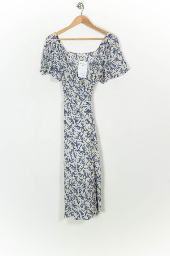 Robe longue bleu et blanc - Taille M/38 de la marque ZAPA | PARAD118235 - Vendu par Paradigme - Image 2