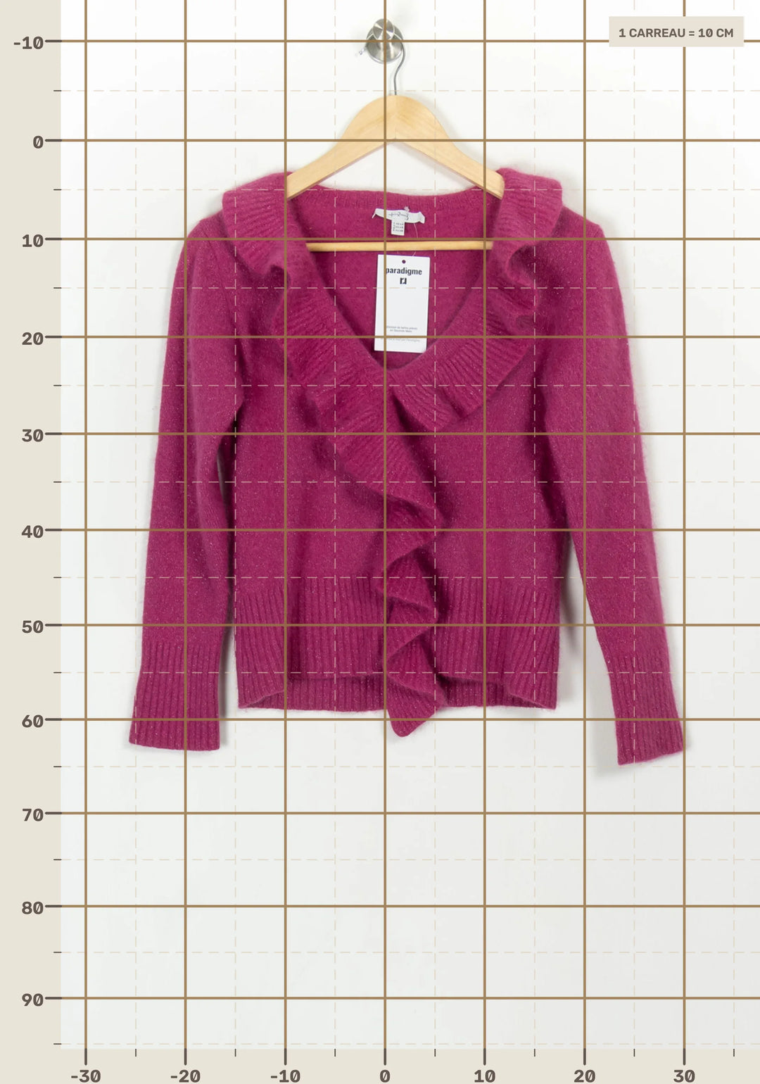 Cardigan Rose - Taille XL/42 de la marque Maison 123 | PARAD118240 - Vendu par Paradigme - Image 4