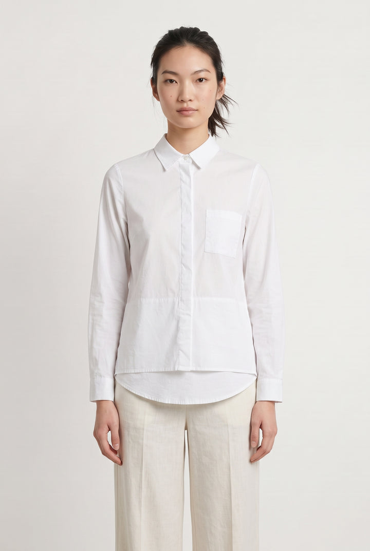 Chemisier Blanc - Taille XS/34 de la marque La Fée Maraboutée | PARAD118248 - Vendu par Paradigme - Image 1