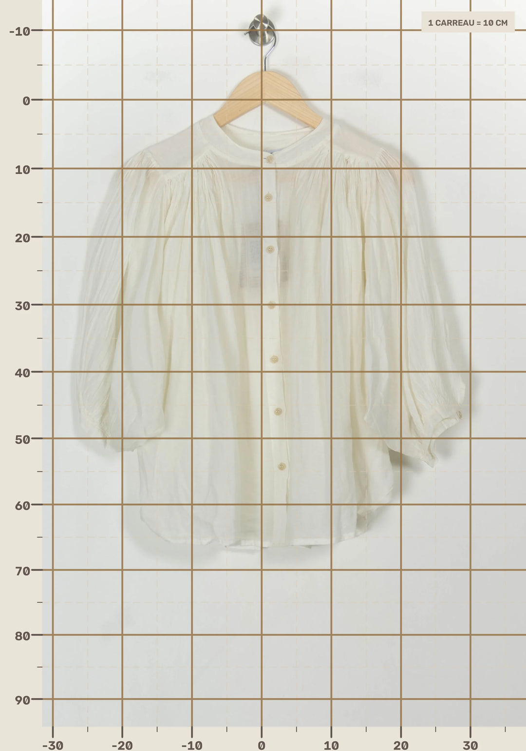 Blouse Blanche - Taille S/36 de la marque La Fée Maraboutée | PARAD118249 - Vendu par Paradigme - Image 4