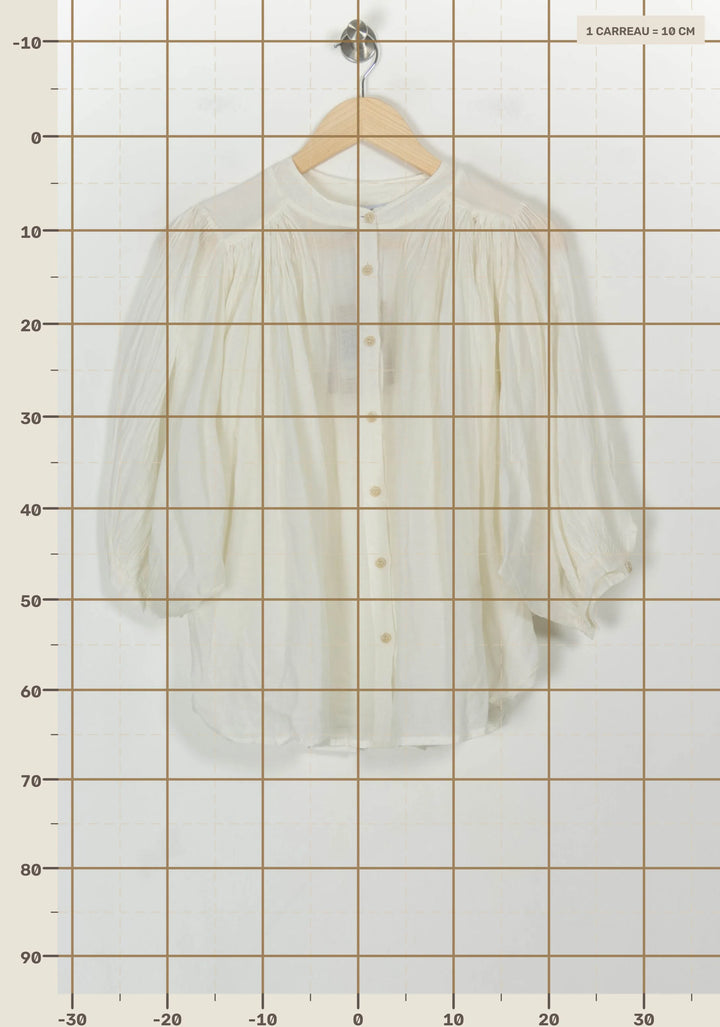 Blouse Blanche - Taille S/36 de la marque La Fée Maraboutée | PARAD118249 - Vendu par Paradigme - Image 4