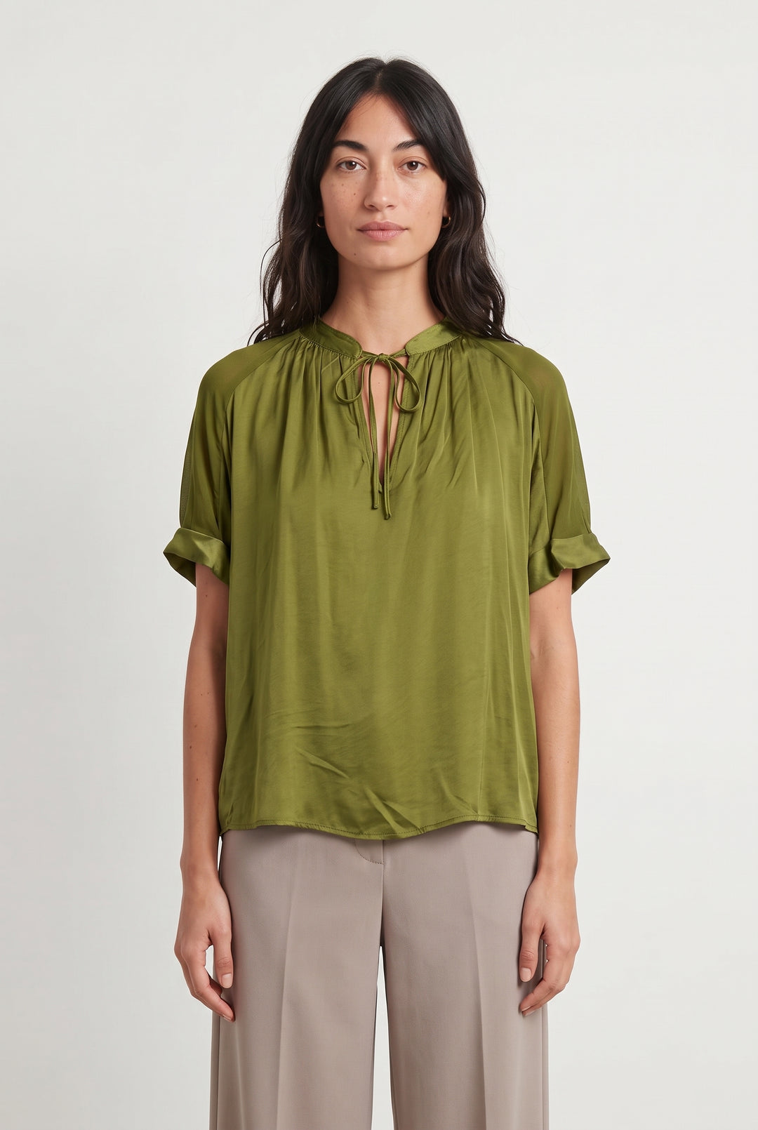 Blouse Verte - Taille S/36 de la marque La Fée Maraboutée | PARAD118250 - Vendu par Paradigme - Image 1