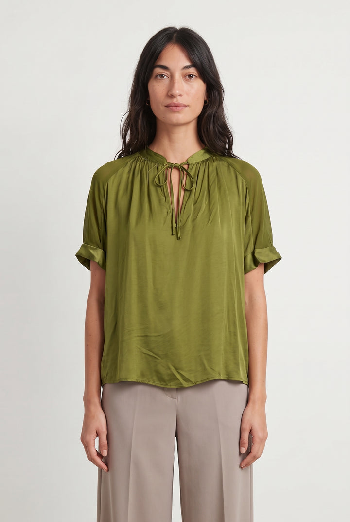 Blouse Verte - Taille S/36 de la marque La Fée Maraboutée | PARAD118250 - Vendu par Paradigme - Image 1