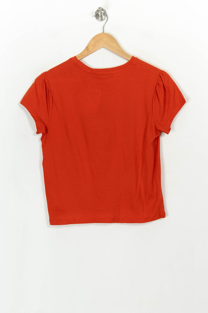 Tee-shirt Orange - Taille XS/34 de la marque La Fée Maraboutée | PARAD118253 - Vendu par Paradigme - Image 5