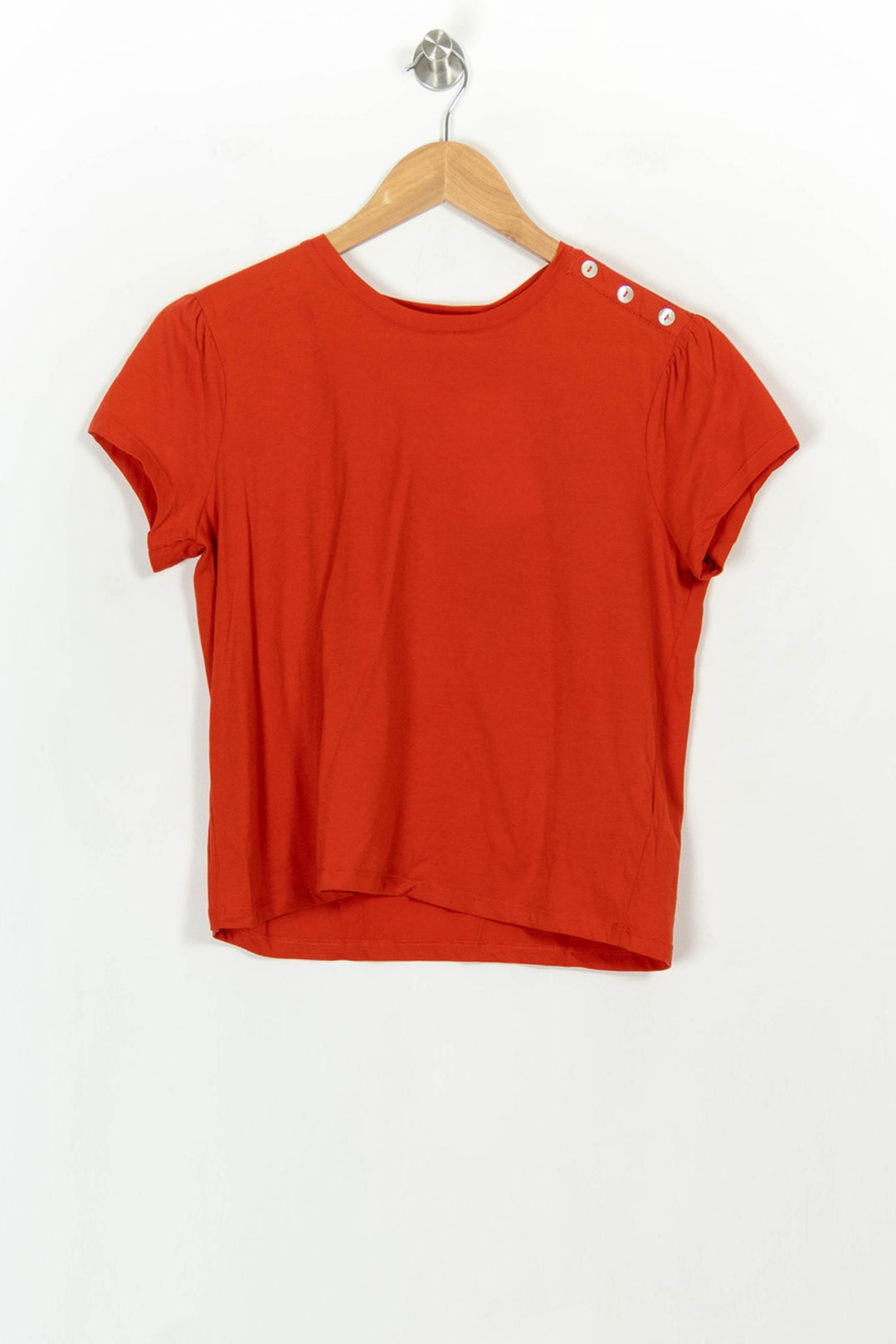 Tee-shirt Orange - Taille XS/34 de la marque La Fée Maraboutée | PARAD118253 - Vendu par Paradigme - Image 2