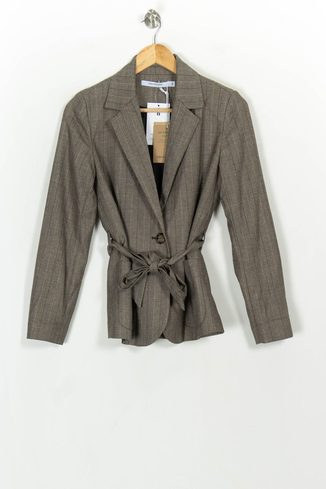 Blazer Gris - Taille XS/34 de la marque La Fée Maraboutée | PARAD118255 - Vendu par Paradigme - Image 2