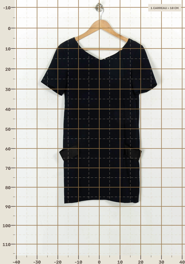 Robe Courte Bleue - Taille S/36 de la marque The Kooples | PARAD118256 - Vendu par Paradigme - Image 4