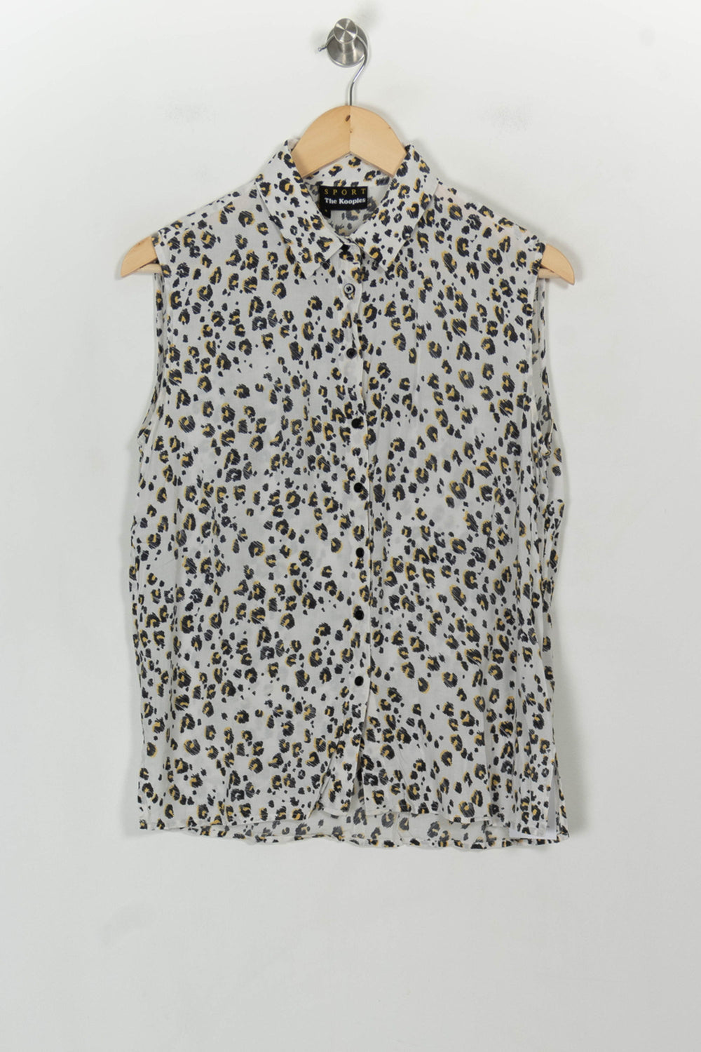 Chemisier Sans Manches Blanc et Noir - Taille S/36 de la marque The Kooples - Sport | PARAD118257 - Vendu par Paradigme - Image 2