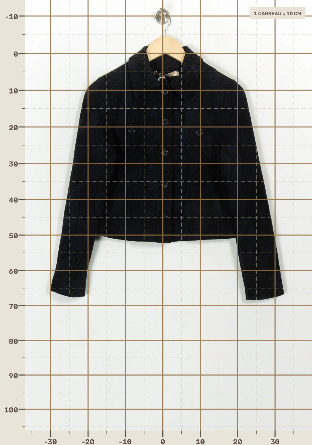 Veste Noire - Taille XS/34 de la marque La Fée Maraboutée | PARAD118259 - Vendu par Paradigme - Image 4