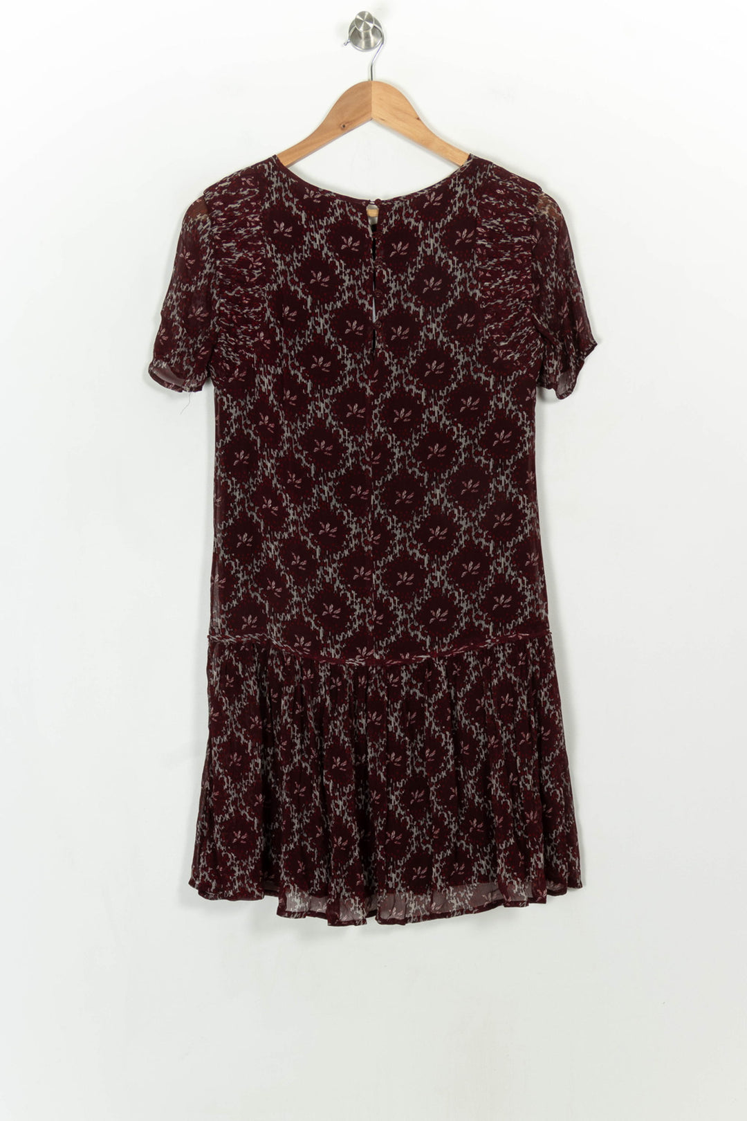 Robe Courte Bordeaux et Noire - Taille XS/34 de la marque Bérénice | PARAD118261 - Vendu par Paradigme - Image 5