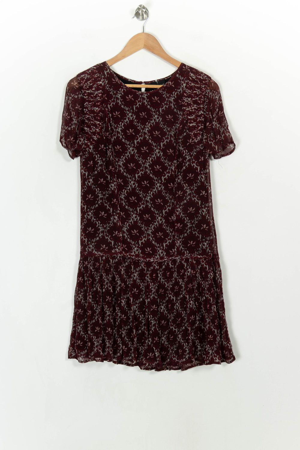 Robe Courte Bordeaux et Noire - Taille XS/34 de la marque Bérénice | PARAD118261 - Vendu par Paradigme - Image 2