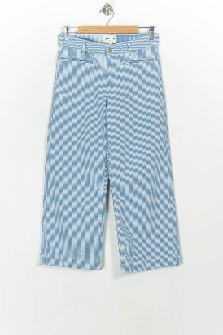 Jean Rayé Bleu et Blanc - Taille S/36 de la marque Maison 123 | PARAD118388 - Vendu par Paradigme - Image 2