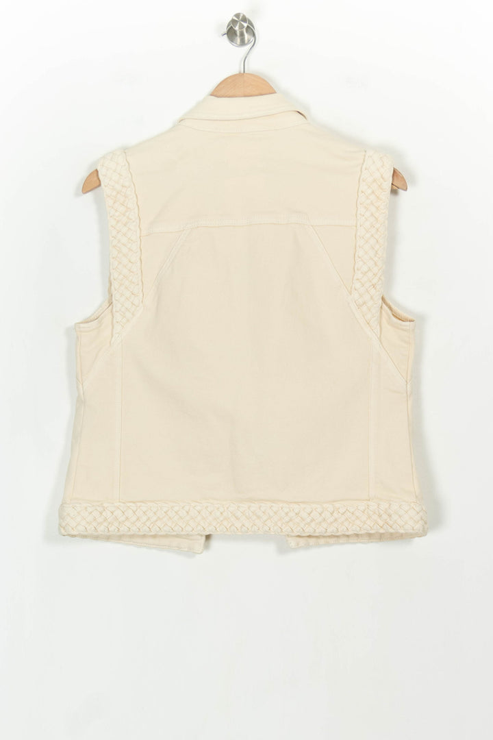 Veste Sans Manches Beige - Taille S/36 de la marque Maison 123 | PARAD118389 - Vendu par Paradigme - Image 5