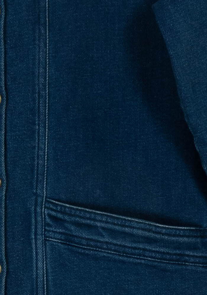 Veste en Jean Bleue - Taille XS/34 de la marque Sézane | PARAD118390 - Vendu par Paradigme - Image 3