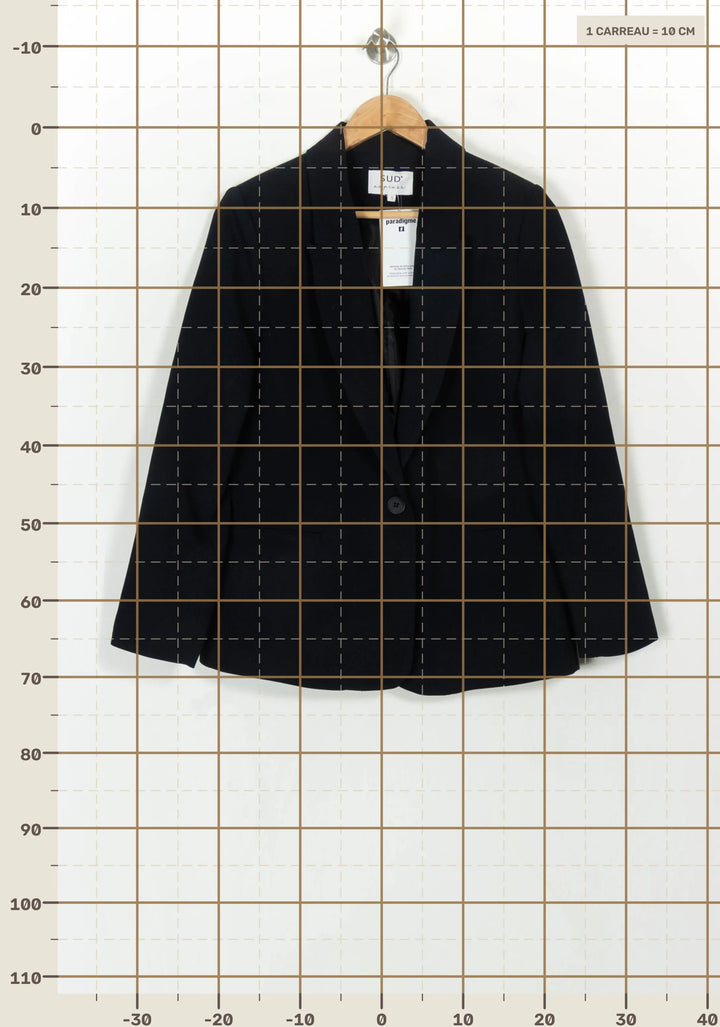 Blazer Bleu - Taille S/36 de la marque Sud express | PARAD118392 - Vendu par Paradigme - Image 4