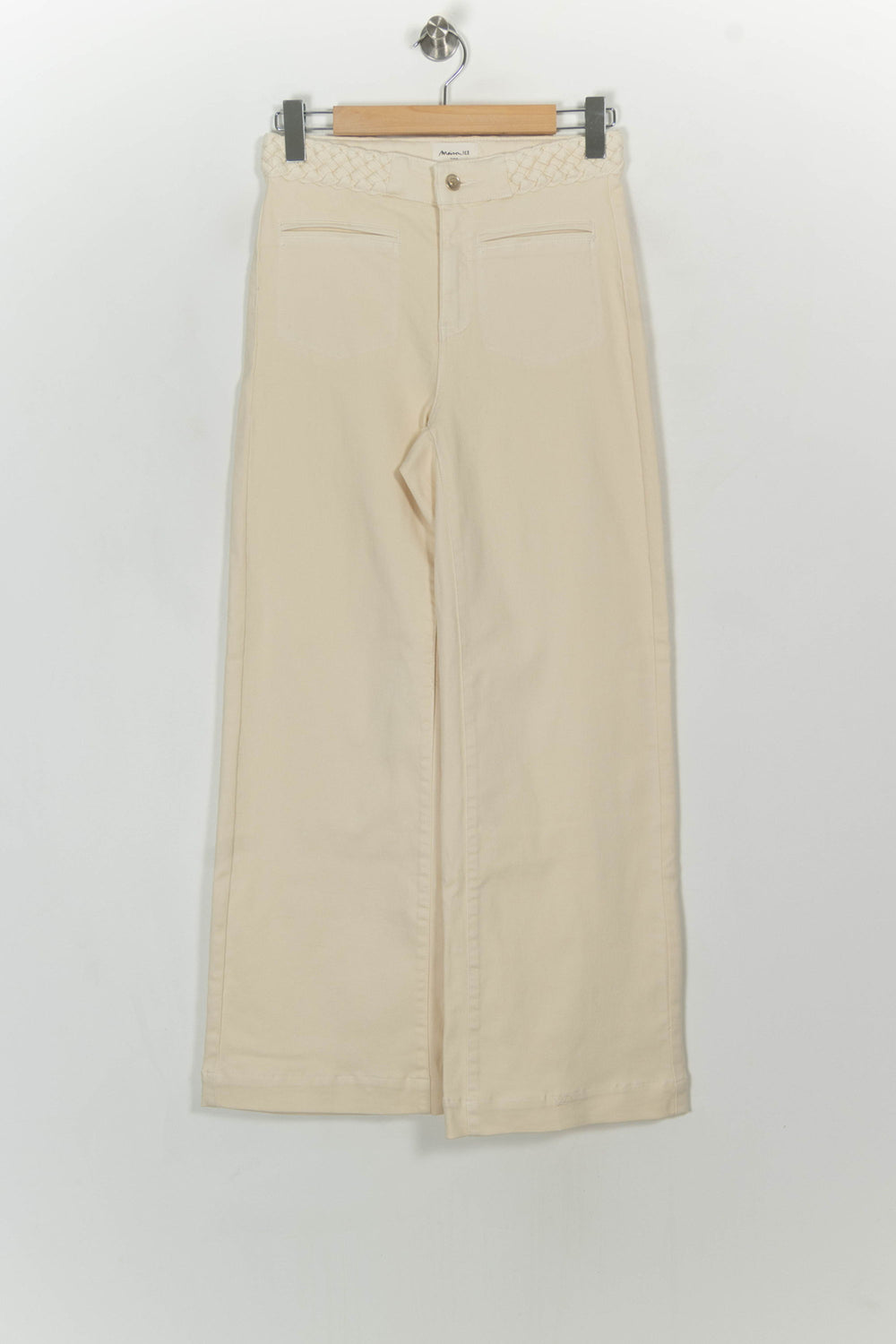 Jean Large Beige - Taille M/38 de la marque Maison 123 | PARAD118393 - Vendu par Paradigme - Image 2