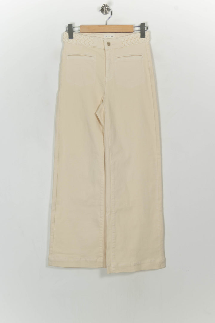 Jean Large Beige - Taille M/38 de la marque Maison 123 | PARAD118393 - Vendu par Paradigme - Image 2