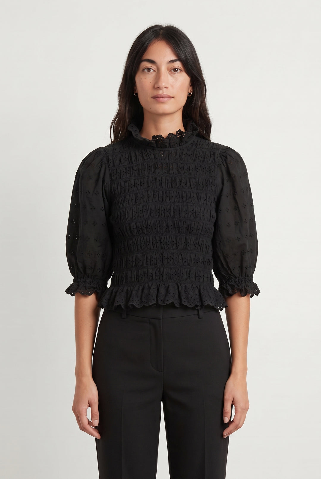 Blouse Noire - Taille XS/34 de la marque Sézane | PARAD118396 - Vendu par Paradigme - Image 1