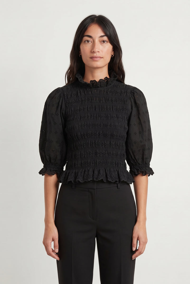 Blouse Noire - Taille XS/34 de la marque Sézane | PARAD118396 - Vendu par Paradigme - Image 1