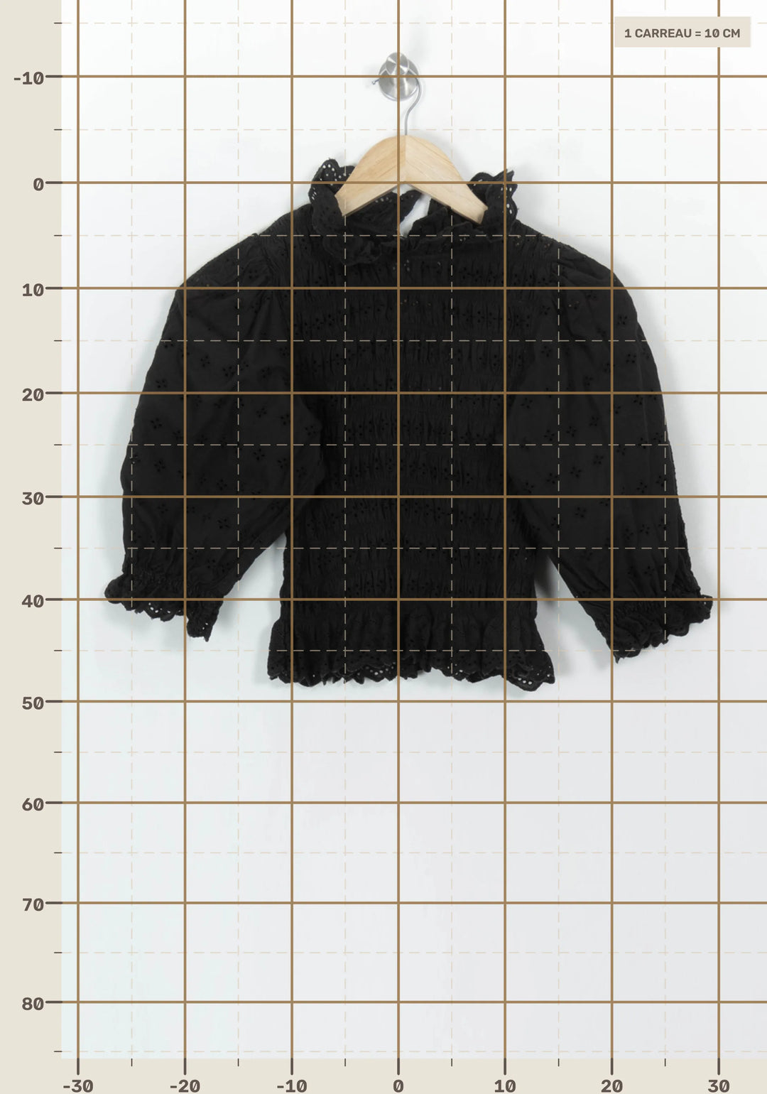Blouse Noire - Taille XS/34 de la marque Sézane | PARAD118396 - Vendu par Paradigme - Image 4