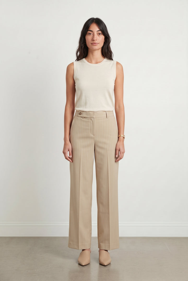Pantalon Beige - Taille S/36 de la marque IKKS | PARAD118397 - Vendu par Paradigme - Image 1