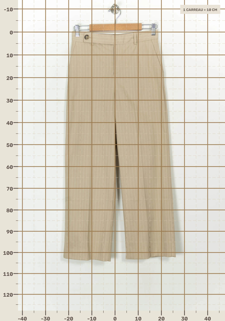Pantalon Beige - Taille S/36 de la marque IKKS | PARAD118397 - Vendu par Paradigme - Image 4