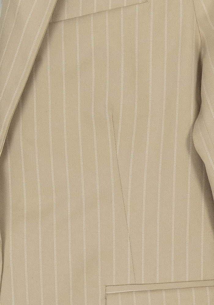 Blazer Beige à Rayures - Taille S/36 de la marque IKKS | PARAD118398 - Vendu par Paradigme - Image 3