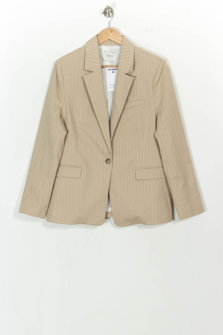 Blazer Beige à Rayures - Taille S/36 de la marque IKKS | PARAD118398 - Vendu par Paradigme - Image 2